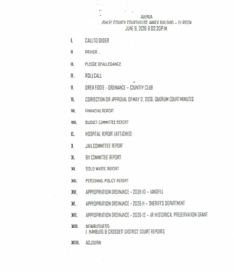 June 9, 2026 Agenda